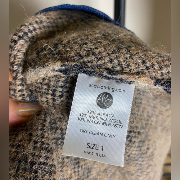 AQC Leo Cardigan Brown Leopard Print Sweater Size 1 / Small - Picture 5 of 8